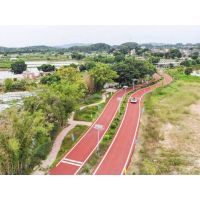 用建筑垃圾打造新型綠道，佛山高明首條彩色環(huán)保村道交付使用